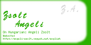 zsolt angeli business card